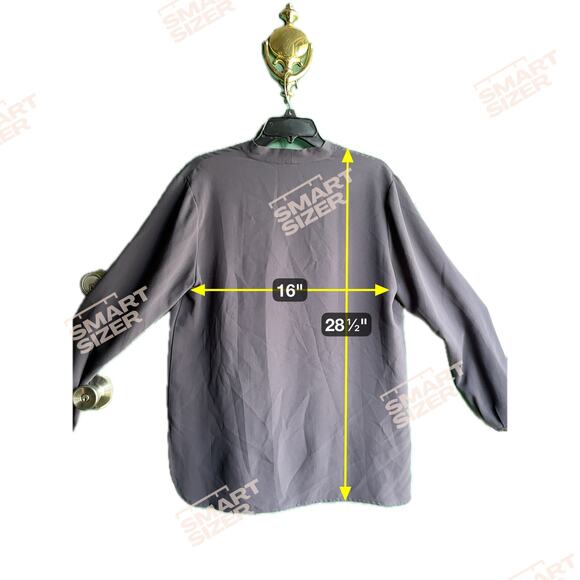 Nic & Zoe large slate gray beautiful top - Picture 3 of 7